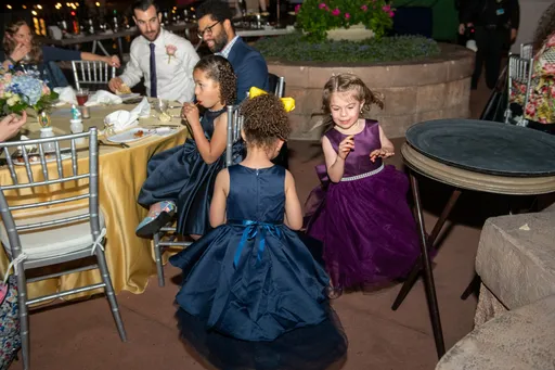 A candid photo of 5 people